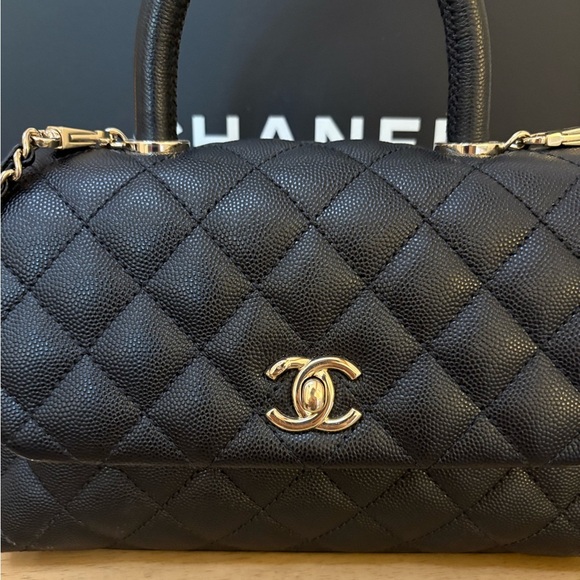 Chanel Small Caviar Coco Top Handle Bag - Picture 2 of 10